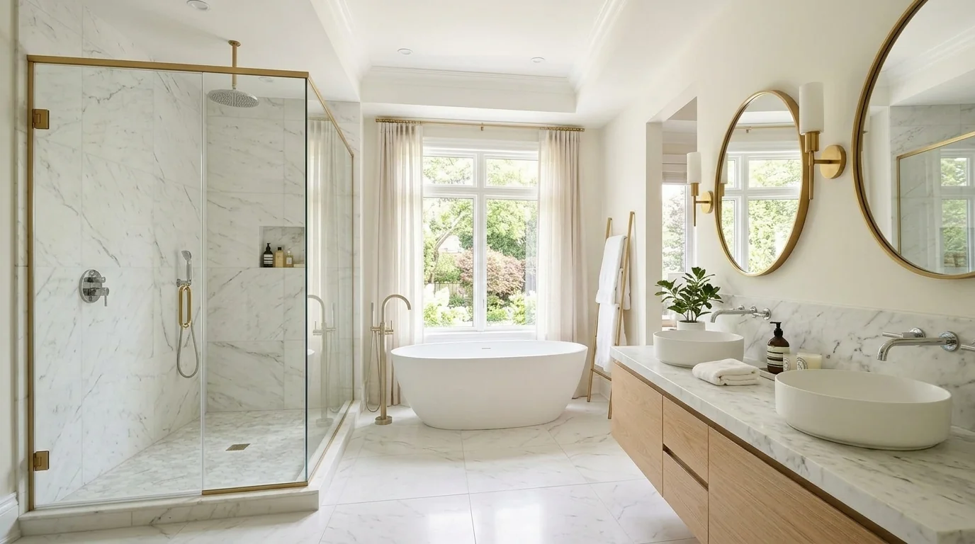 Completed bathroom remodels in Conroe, TX by Bath and Shower Remodelers