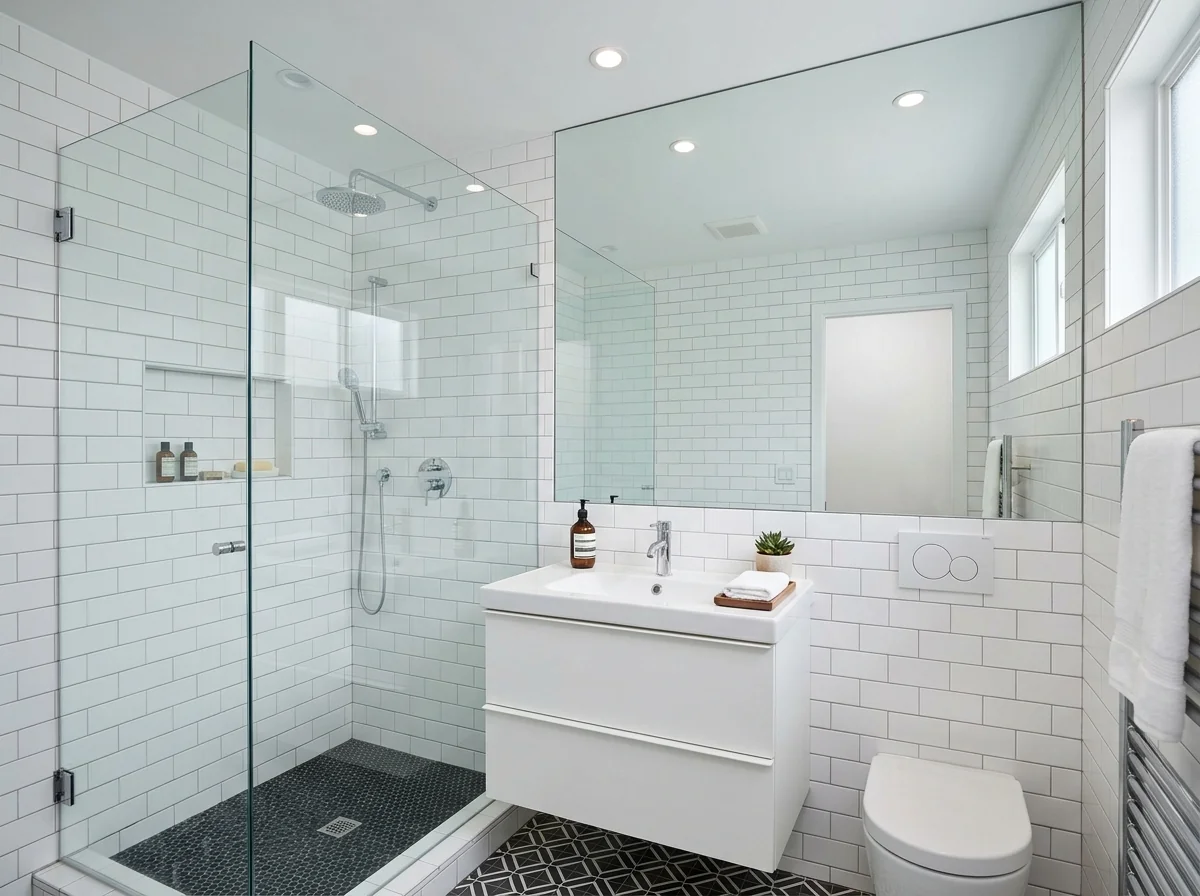 Small Bathroom Remodel in Conroe, TX by Bath and Shower Remodelers